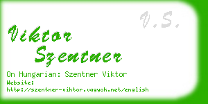 viktor szentner business card